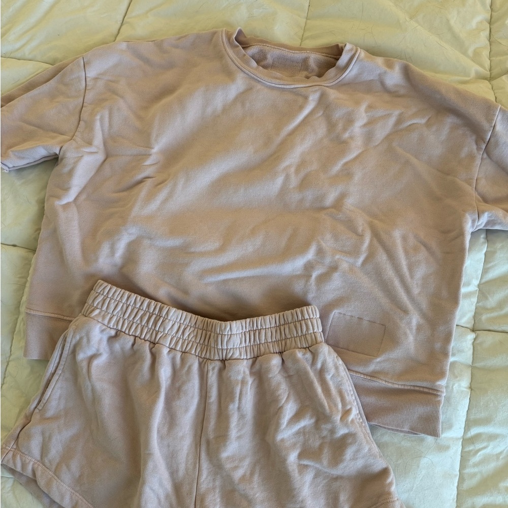 DAILY DRILLS Short Sleeve Set in Lady Bird XS/S